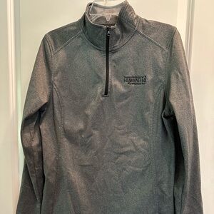 North Face Ladies Gray Hiawatha Half-Zip Pullover Large